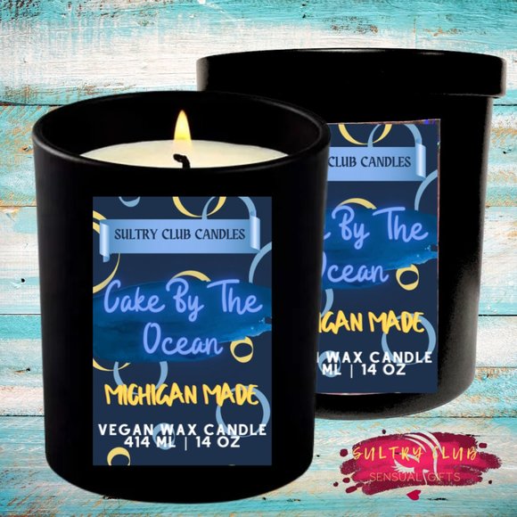Cake By The Ocean 14 Oz Vegan Candle - Picture 3 of 3